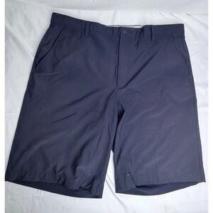 FootJoy Shorts Mens 40 Navy Blue Performance Golf Stretch Flat Front FJ Logo